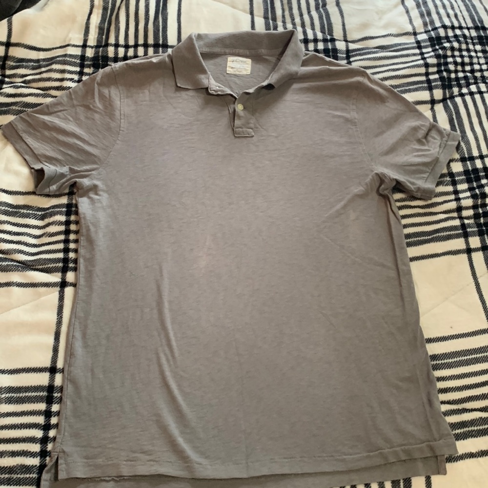 J Crew Grey Polo Men’s Large